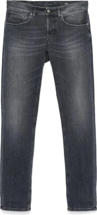 Dondup Zwarte Jeans met Verborgen Sluiting - Heren - Slim Fit Jeans - Zwart - W34 - Jeans