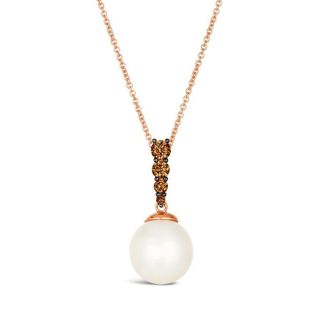 Le Vian Ladies Vanilla Pearls Necklaces set in 14K Strawberry Gold