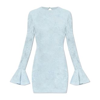 Rotate ROTATE Birger Christensen, Short Dresses, female, Blue, Size: XS Short Floral Dress