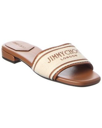 Jimmy Choo London Joa Canvas & Leather Sandal