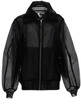 Rick Owens Dracucollar Flight Sheer Translucent Bomber Jacket