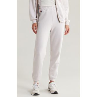 Aviator Nation Stripe Sweatpants in Dove Grey/white Grey at Nordstrom, Size Large