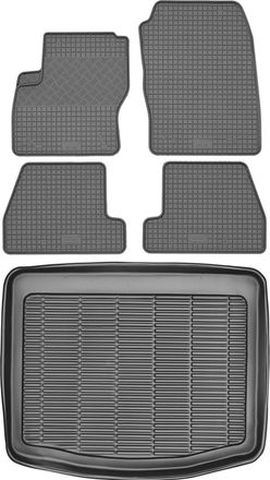 OEM Juego De Alfombrillas De Goma Para Coche Y Maletero Para Ford Focus Iii Hatchback (2011-2018)