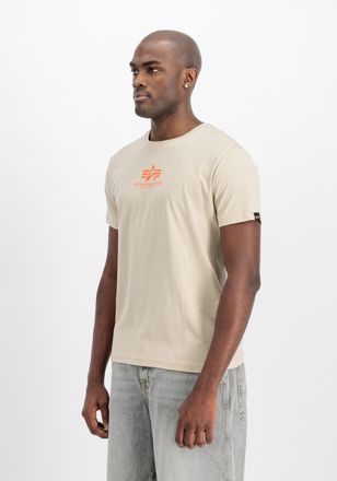 Alpha Industries T-Shirt ALPHA INDUSTRIES Basic T-Shirt ML, Herren, Gr. L, beige (organic beige), Obermaterial: 100% Baumwolle, Shirts T-Shirt