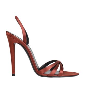 Saint Laurent Kate Satin Sandals