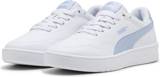 Puma Sneaker PUMA COURT LALLY, Damen, Gr. 37,5, puma wei&szlig;, snow mountain blau, Synthetik, Schuhe Sneaker