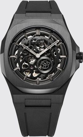 D1 Milano Orologio Jet Black D1 Milano Skeleton Rubber 41.5 mm