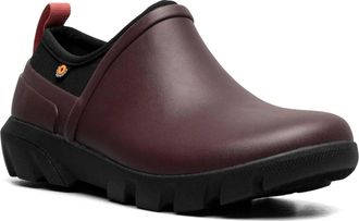 Bogs Sauvie II Womens Brown Waterproof Slip On Rain Ankle Boots ZAP836