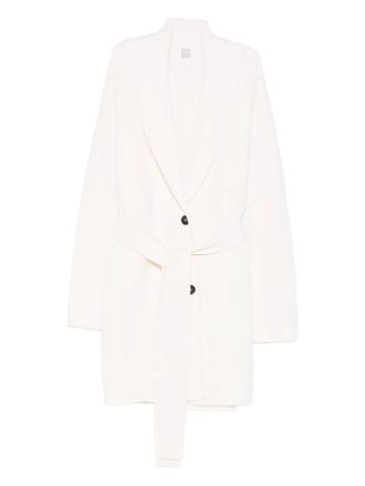 Toteme shawl-lapel belted knitted coat - Neutrals