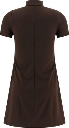 Courr&egrave;ges Womens Brown Polyester Short Dress