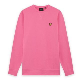 Lyle & Scott Sweatshirt met ronde hals - Heren - Sweatshirts & Hoodies - Roze - Maat: XL Katoen
