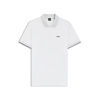 BOSS Paddy polo shirt in stretch-cotton piqu&eacute;