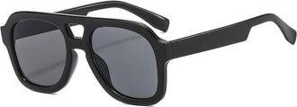 Generic Mens Sports Outdoor Sunglasses Womens Commuter Party Sun Glasses(Black)