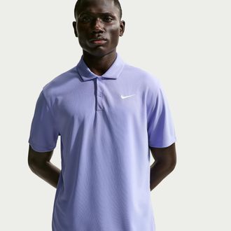 Nike Mens Court Dri-FIT Tennis Polo in Purple | DH0857-569