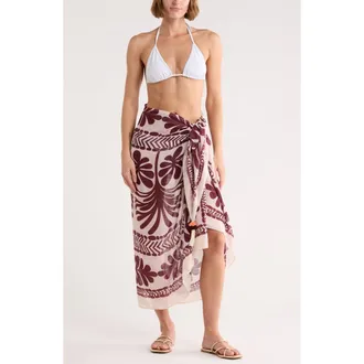 Vince Camuto Oversize Wrap in Bone Brown at Nordstrom Rack
