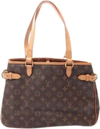 Louis Vuitton Pre-owned Batignolles Horizontal Monogram Schoudertas - Dames - Vintage Shopper - Bruin - ONE Size - Leer - Vintage