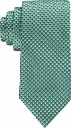 Tommy Hilfiger Mens Micro-Geo Tie In Navy/green