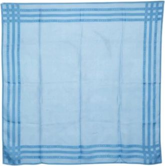 Gucci Pre-owned Bandana - Dames - Vintage Accessoires - Blauw - ONE Size - Vintage