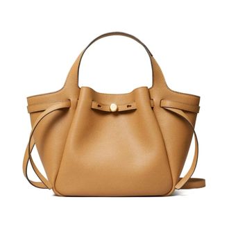 Tory Burch Tory Burch, Handbags, female, Beige, Size: ONE SIZE Small Romy Tote Bag