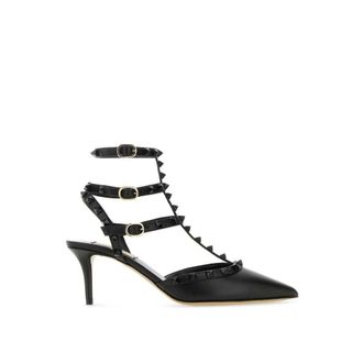 Valentino Garavani Black Calfskin High Heel Womens Pumps