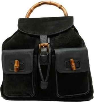 Gucci Pre-owned Backpacks, female, Black, Size: ONE SIZE Pre-owned Vintage Backpack