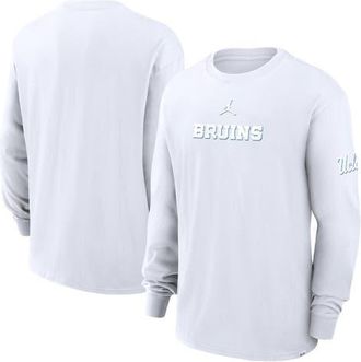 Jordan Brand Mens Jordan Brand White UCLA Bruins 2-Hit Statement Max90 Long Sleeve T-Shirt at Nordstrom, Size Small