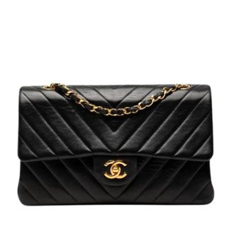Chanel Pre-owned Classic Flap Schoudertas - Dames - Pre-owned - Zwart - Maat: ONE Size Leer