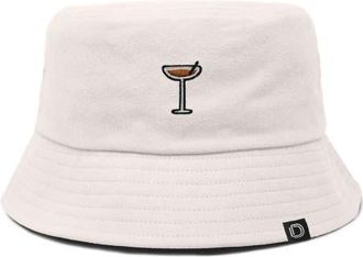 Dalix Coffee Martini Bucket Hat in Parchment White at Nordstrom, Size X-Large