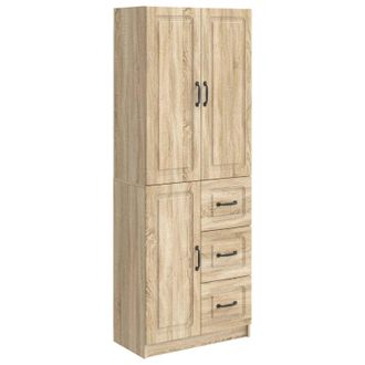 vidaXL Juego De Armarios 2 Uds. Roble Sonoma Madera De Ingenier&iacute;a Vidaxl