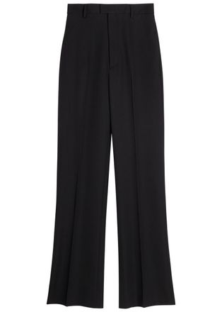 ARMARIUM Carlo Straight-leg Wool Trousers - Black - 38 (UK6 / XS)