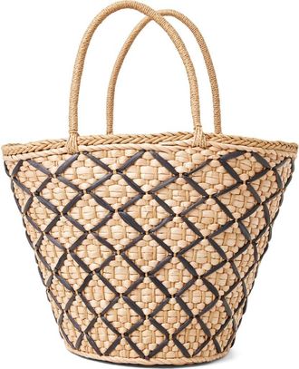 L*Space Palma Nights Jute Tote in Natural/Black at Nordstrom