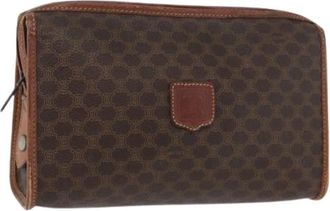 Celine Pre-owned Vintage Plastic Clutch - Dames - Vintage Clutch - Bruin - ONE Size - Vintage