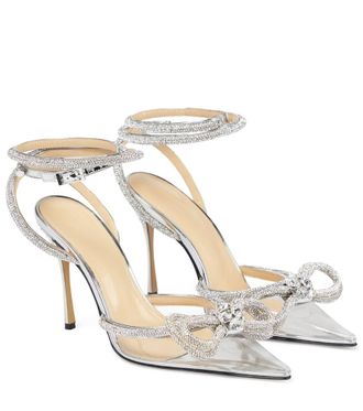 Mach & Mach Double Bow embellished pumps