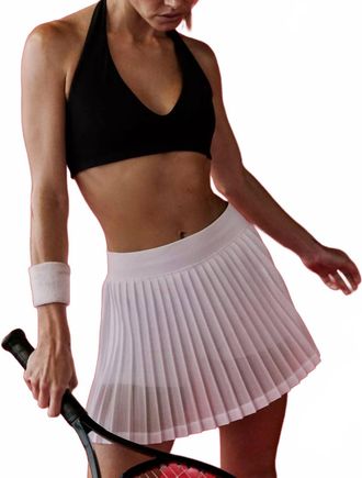 Free People Rally Ruffle Mini Skirt In White