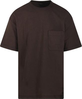 Christophe Lemaire Boxy SS T-shirt - Heren - T-shirts - Bruin - L - Tops