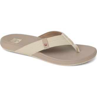 Reef Cushion Phantom 2.0 Flip Flop in Tan/Tan/Maroon at Nordstrom Rack, Size 12