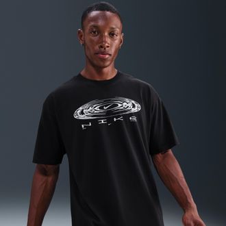 Nike Mens Nike Sportswear Max90 T-Shirt in Black | IQ8128-010