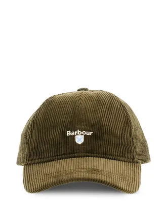 Barbour Preston corduroy logo cap - unisex - Cotton/Cotton - One Size - Green
