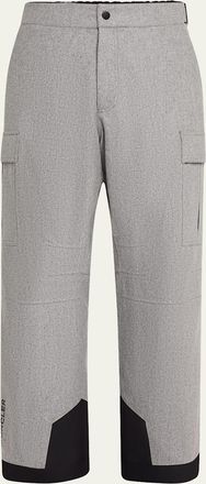 Moncler Mens Wool Flannel Lined Ski Trousers