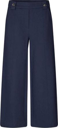 Masai Broeken, Dames, Blauw, 2Xl, Navy Blazer Cropped Broek