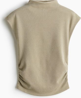 H&M Jerseyshirt mit Turtleneck - Beige