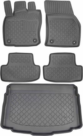 OEM Volkswagen T-roc Crossover Desde Diciembre De 2017. Juego De Alfombrillas Para Coche Y Maletero