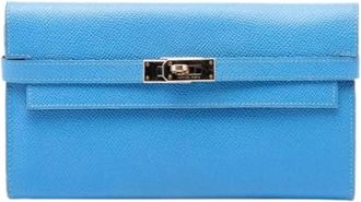 Herm&egrave;s Pre-owned Kelly Wallet - - Pre-owned - Donna - Blu - ONE SIZE