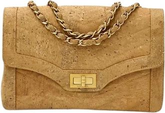 Chanel Pre-owned Vintage Schoudertas - Dames - Vintage Schoudertas - Beige - ONE Size - Leer - Vintage