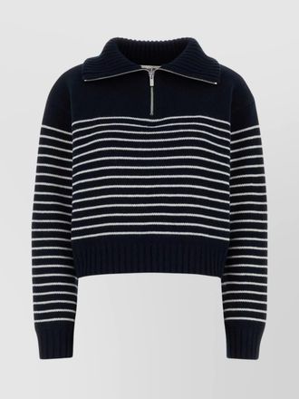 Miu Miu cashmere sweater with ribbed cuffs and hem