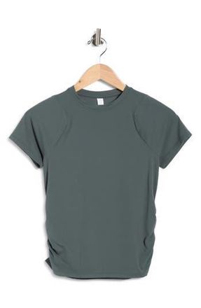 Zella Serenity Side Ruched T-Shirt in Green Urban at Nordstrom Rack, Size X-Small