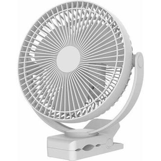 OEM Ventilador Port&aacute;til Con Clip De 20 Cm Y Bater&iacute;a De 10000 Mah, Usb, 4 Velocidades, Potente Flujo De Aire, Clip Resistente Para El Hogar, La Oficina, El