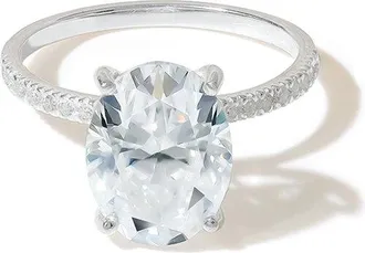 Tiramisu Silver 4.69 Ct. Tw. Moissanite Solitaire Ring