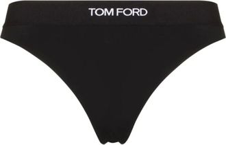 Tom Ford Underpants, female, Black, S, Logo-waistband Thong