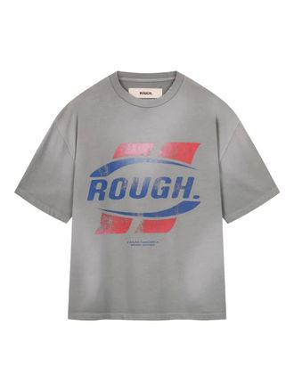 Rough. logo-print T-shirt - Grey
